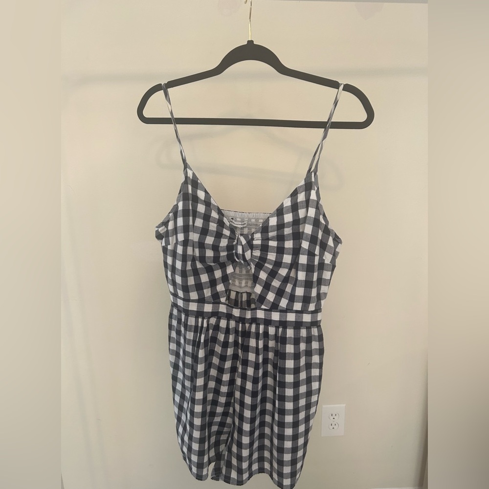 Gingham American Eagle Romper